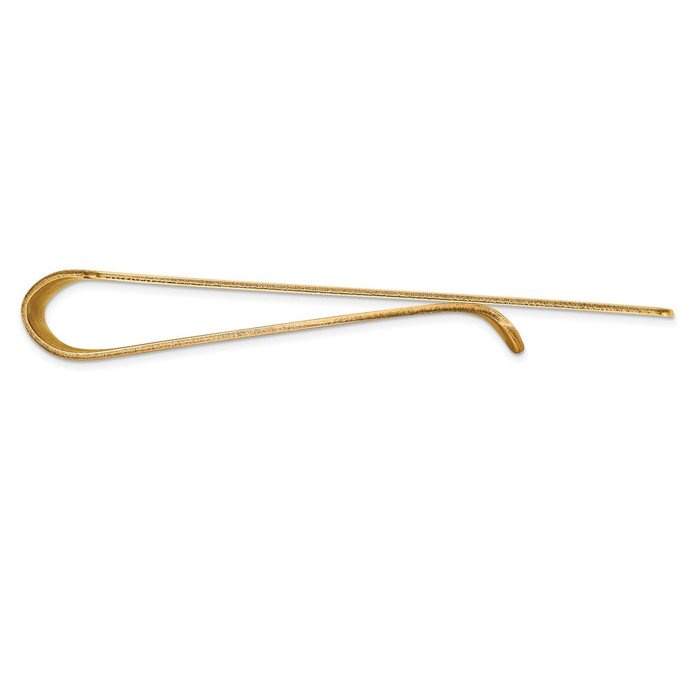 14K Yellow Gold Men's Grooved Polished Money Clip
