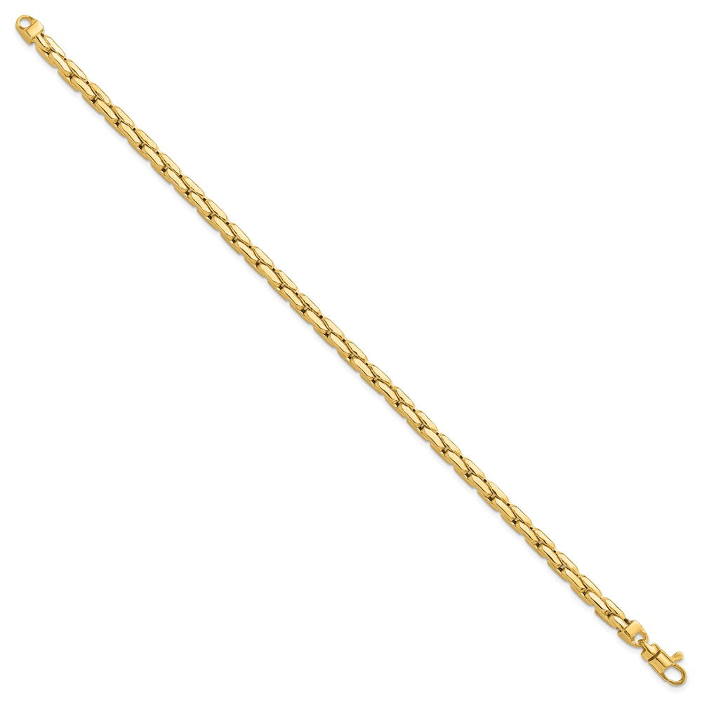 14K Yellow Gold Polished 4.5mm Fancy Link 8.25 Inch Bracelet