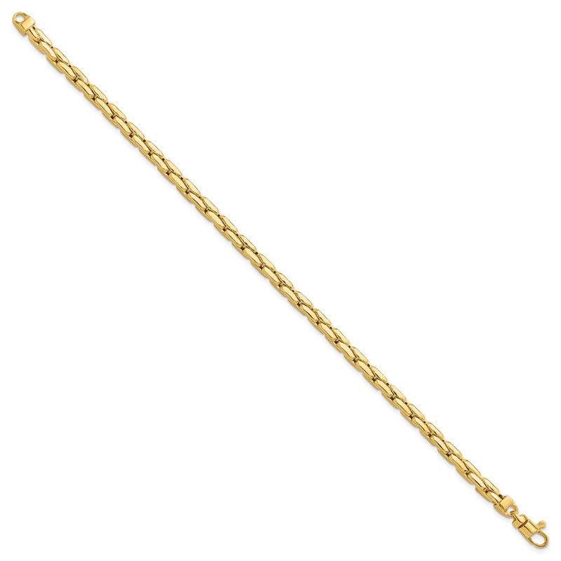 14K Yellow Gold Polished 4.5mm Fancy Link 8.25 Inch Bracelet