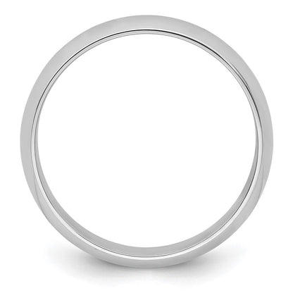 Platinum 6mm Half Round Wedding Band Ring