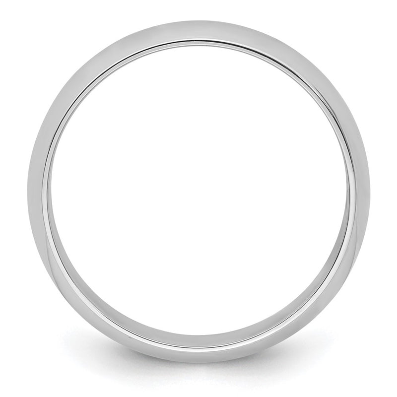 Platinum 6mm Half Round Wedding Band Ring