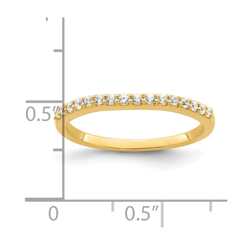 14K Yellow Gold 1/5 carat Diamond Contoured Complete Wedding Band Ring