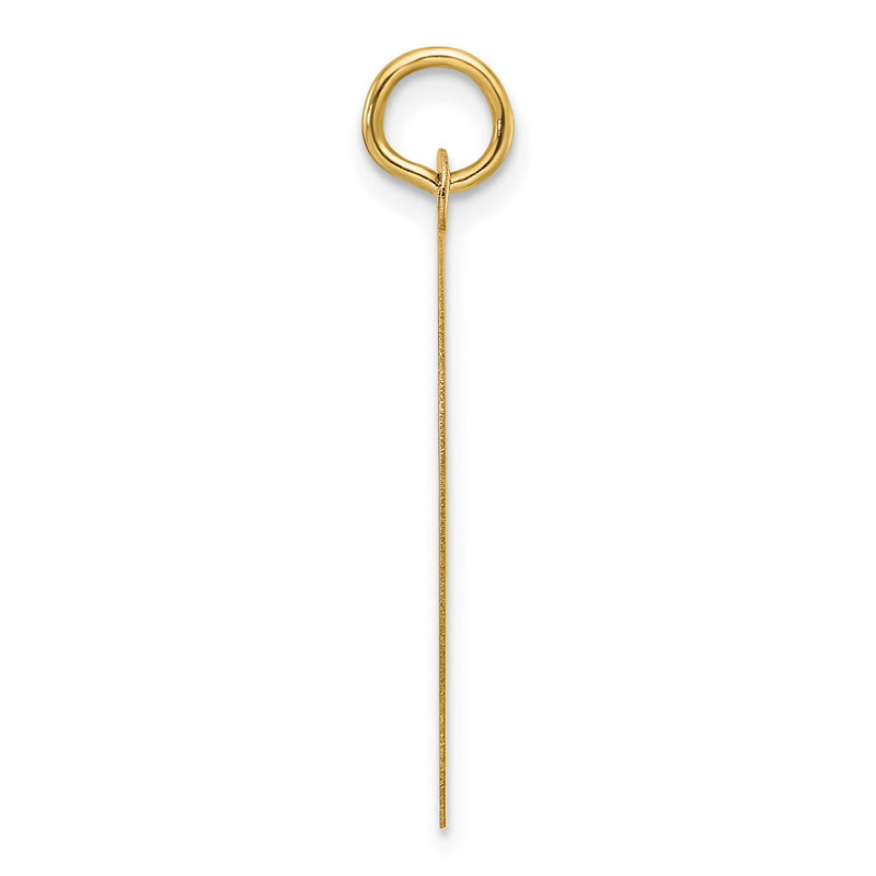 14K Yellow Gold Etched Edge .013 Gauge Engravable Round 22.9mm Disc Charm