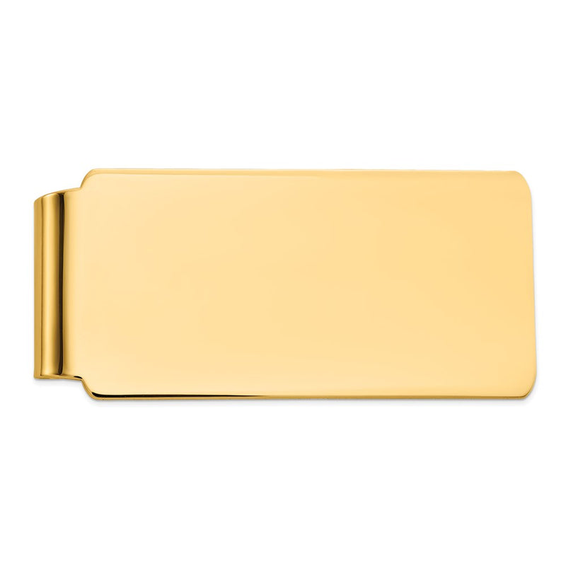 14K Yellow Gold Men's Polished Money Clip
