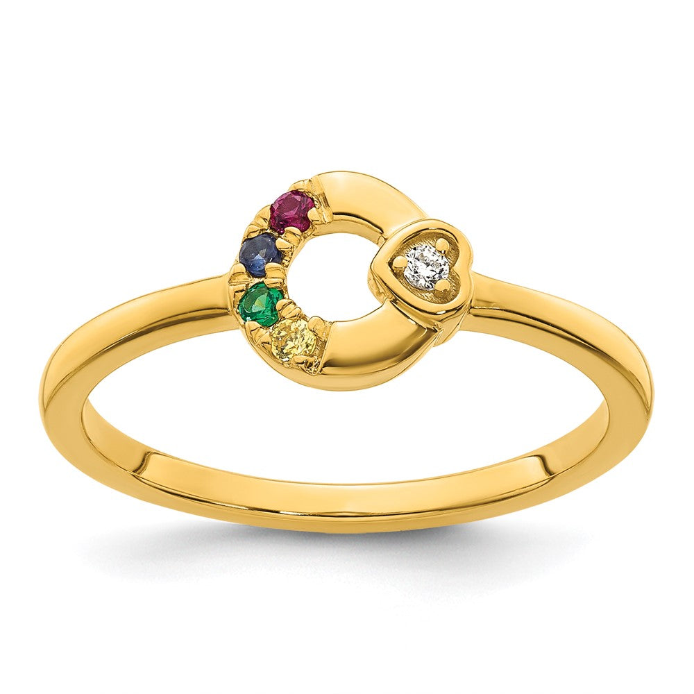 14K White Gold Diamond Channel Band
