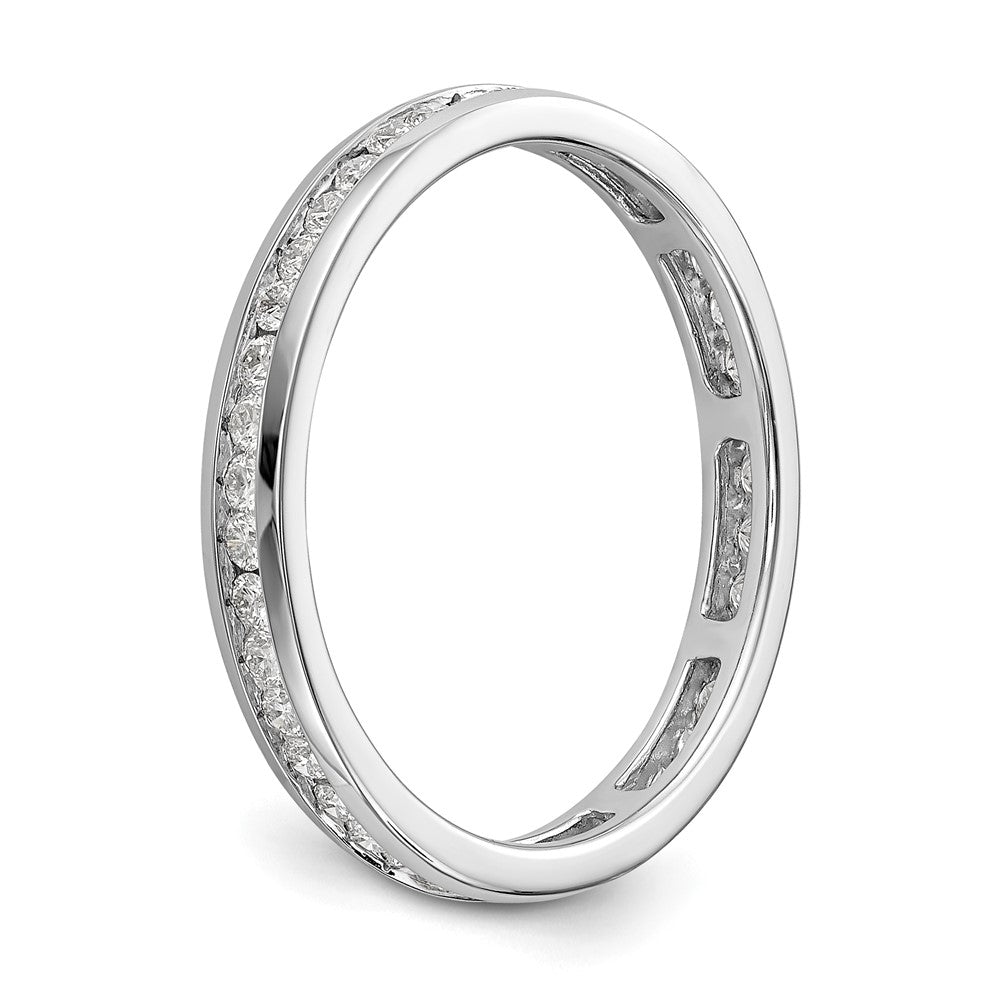 14k White Gold SI2-I1(H/I) Channel Set Eternity Wedding Band Ring