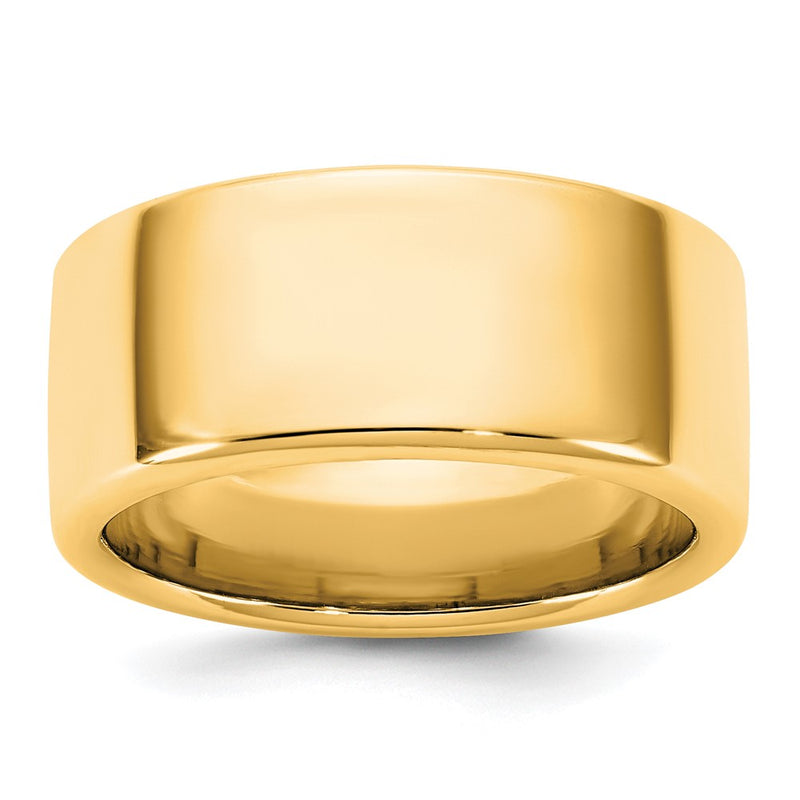 14K Yellow Gold 9mm European Comfort Fit Wedding Band Ring
