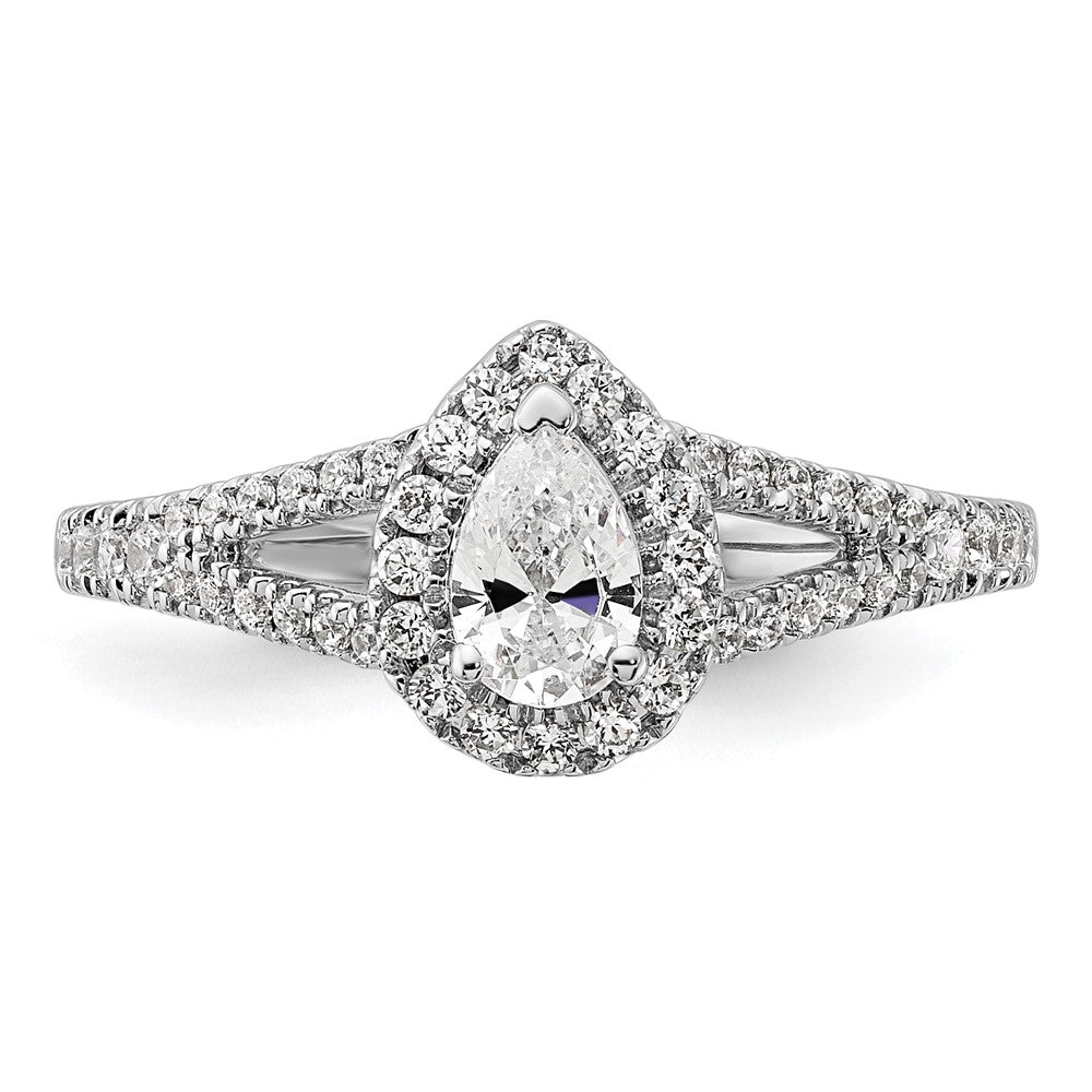 14K White Gold DiamondSemi-Mount Ring
