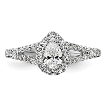 14K White Gold DiamondSemi-Mount Ring