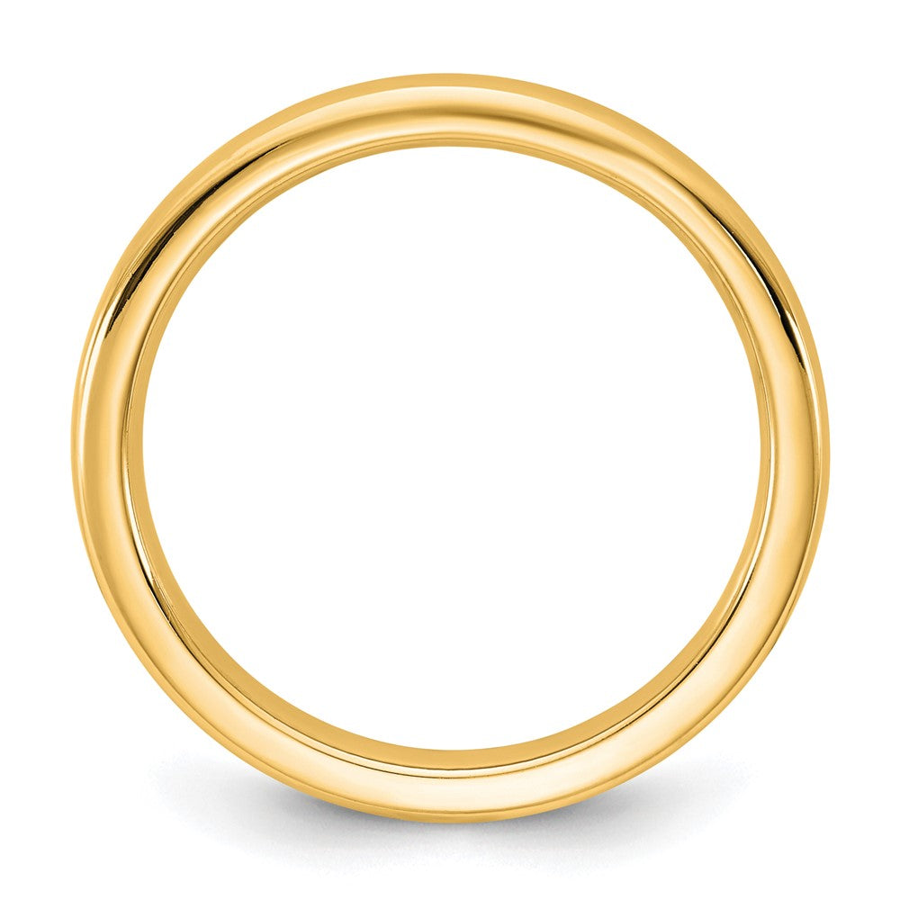 14K Yellow Gold 2.5mm European Comfort Fit Wedding Band Ring