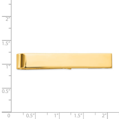 14K Yellow Gold Men's Polished Tie Bar