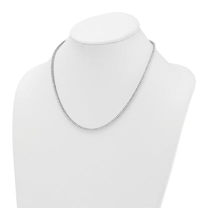 14K White Gold 5 carat Lab Grown Diamond VS/SI+ G+ Complete 18 Inch Graduated Tennis Necklace