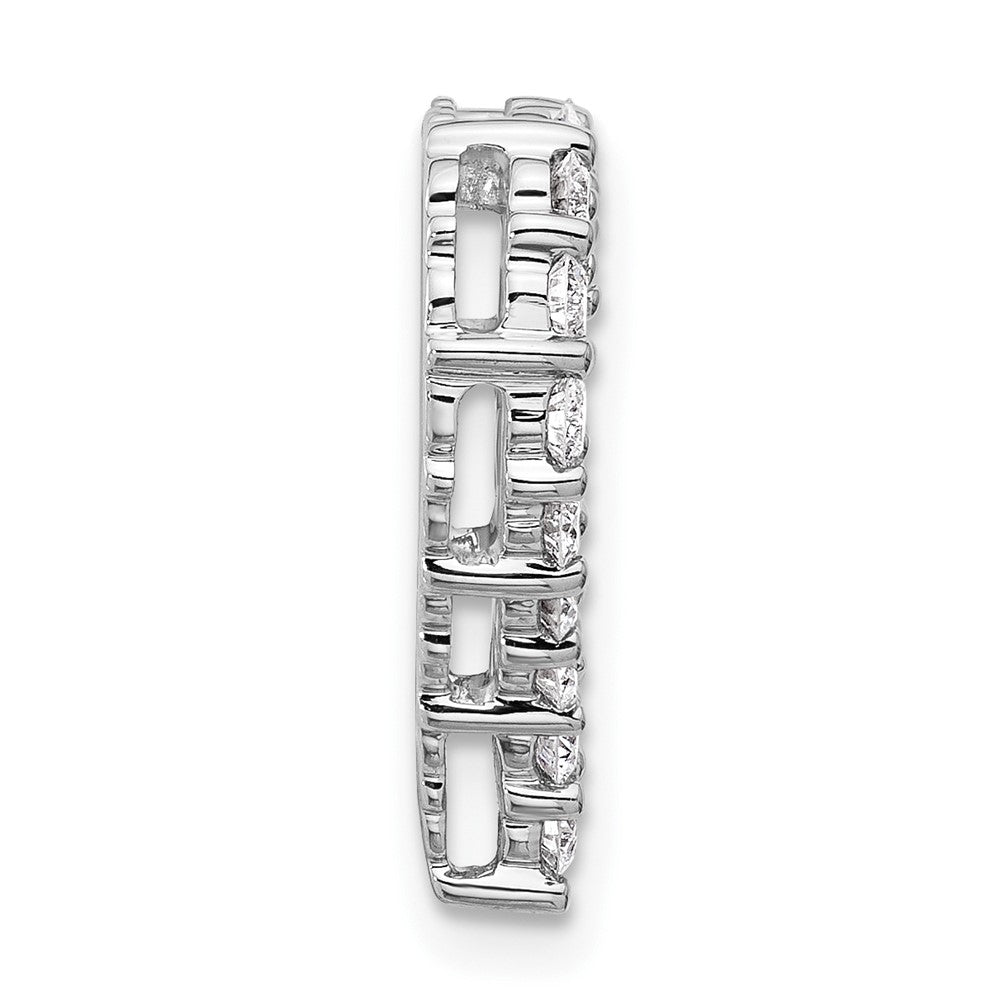 14K White Gold Certified Lab Grown Diamond VS/SI FGH Heart Pendant