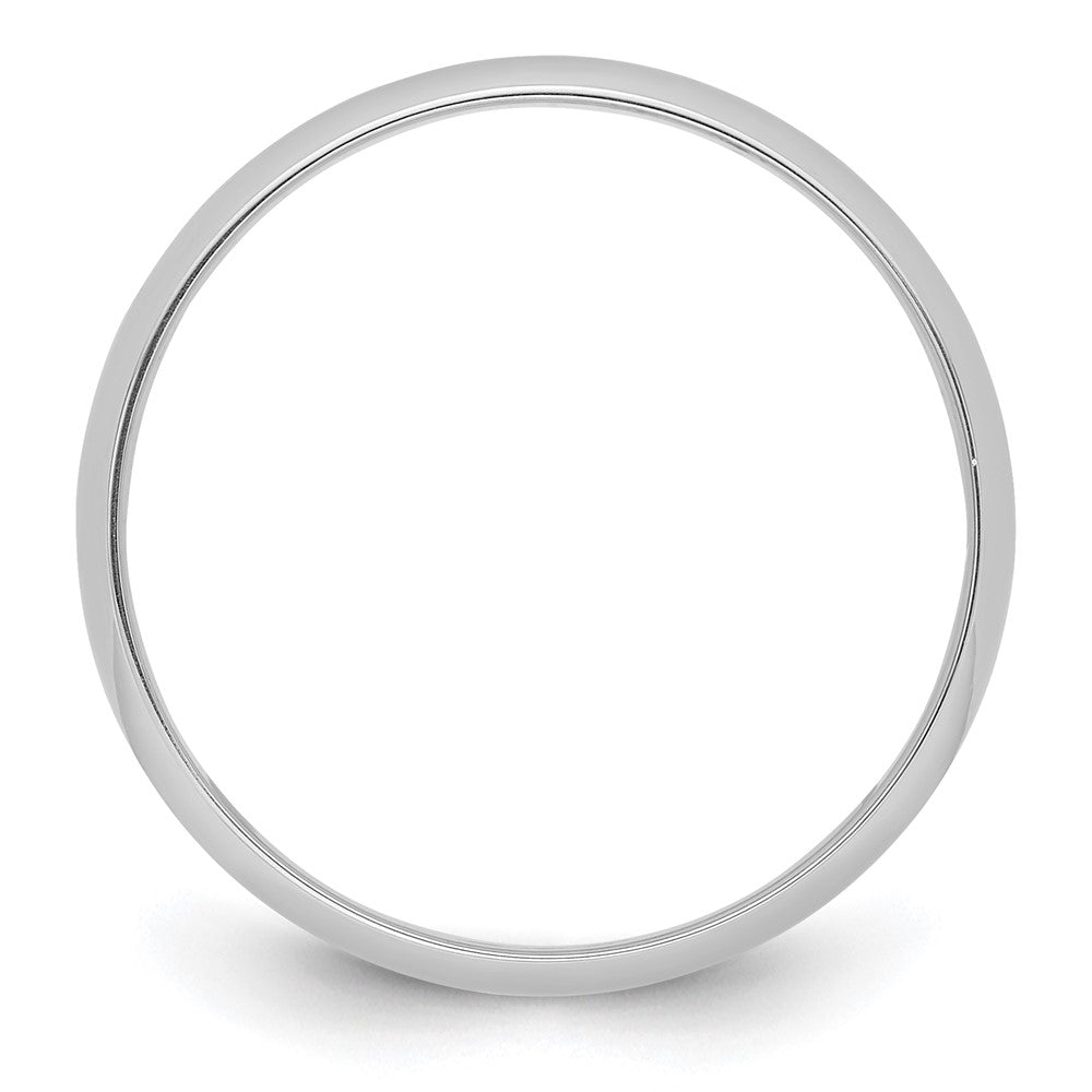 Platinum 5mm Half Round Featherweight Wedding Band Ring
