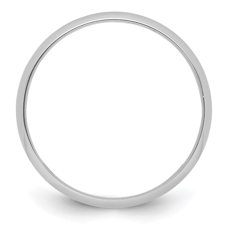 Platinum 5mm Half Round Featherweight Wedding Band Ring