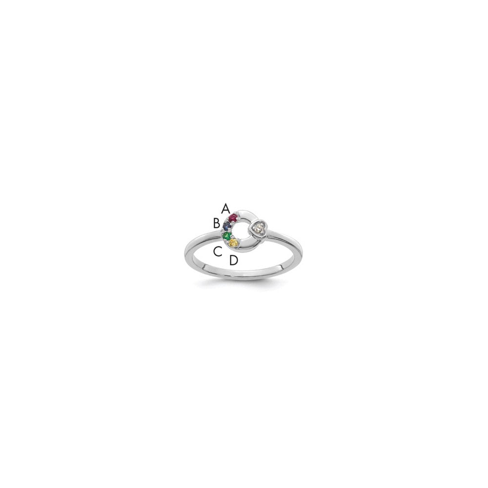 14k White Gold Complete Diamond Cluster Engagement Ring