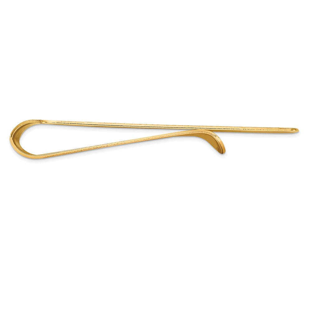 14K Yellow Gold Men's Geometric Design Money Clip