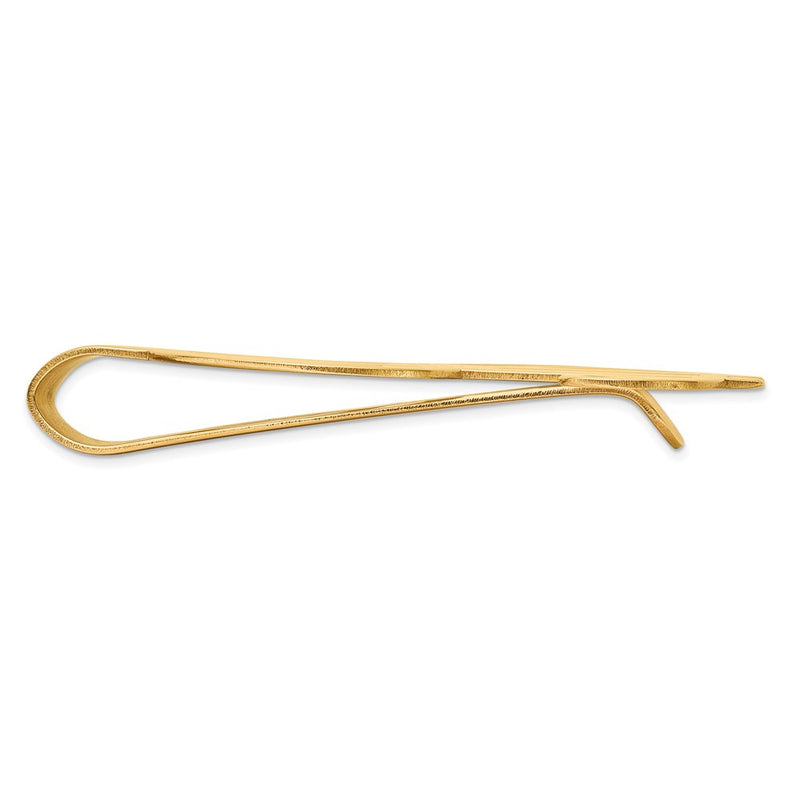 14K Yellow Gold Dollar Sign Polished Money Clip