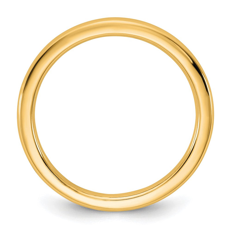 14K Yellow Gold 2mm European Comfort Fit Wedding Band Ring