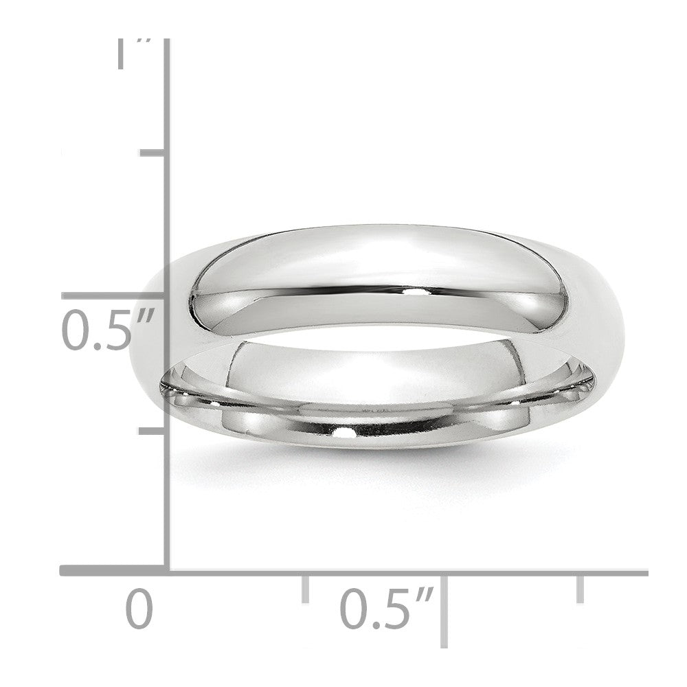 Platinum 5mm Comfort-Fit Wedding Band Ring