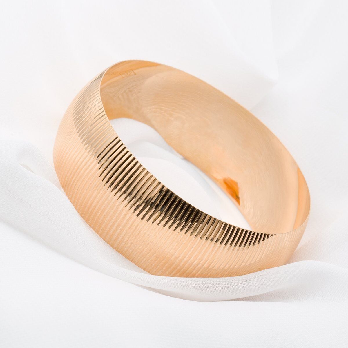 22K Yellow Gold Wide Extra Wide Bangle