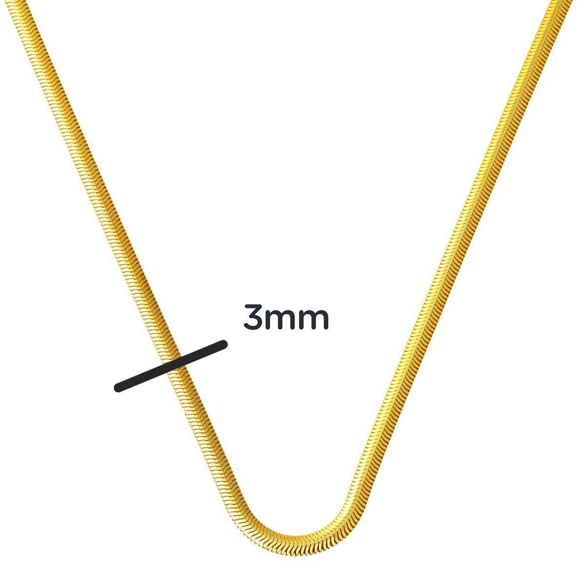14K Yellow Gold Herringbone Chain 55 cm (8.77 g)