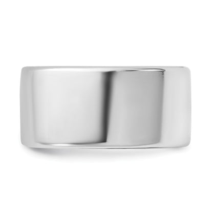 14k White Gold 10mm European Comfort Fit Wedding Band Ring