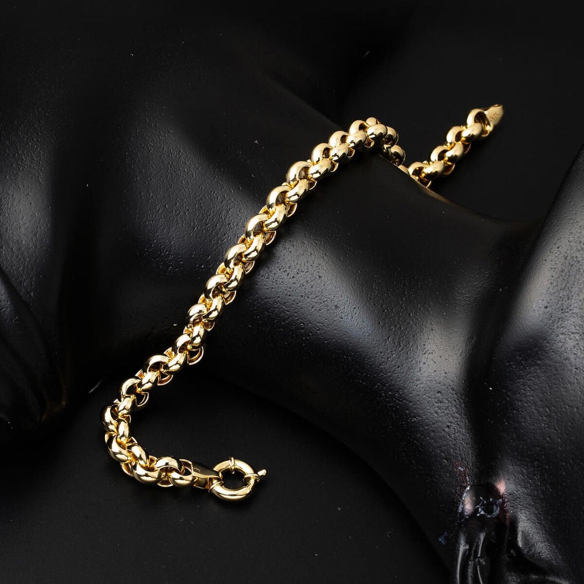 14K Yellow Gold Hoop Minimalist Bracelet