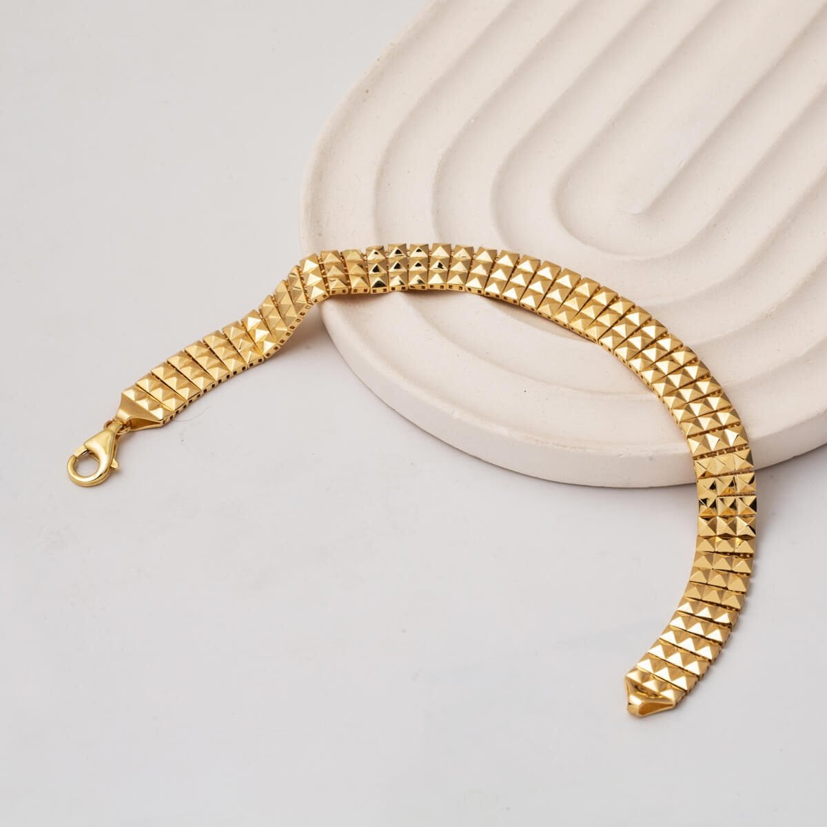 14K Yellow Gold Crystal Bracelet