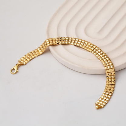 14K Yellow Gold Crystal Bracelet