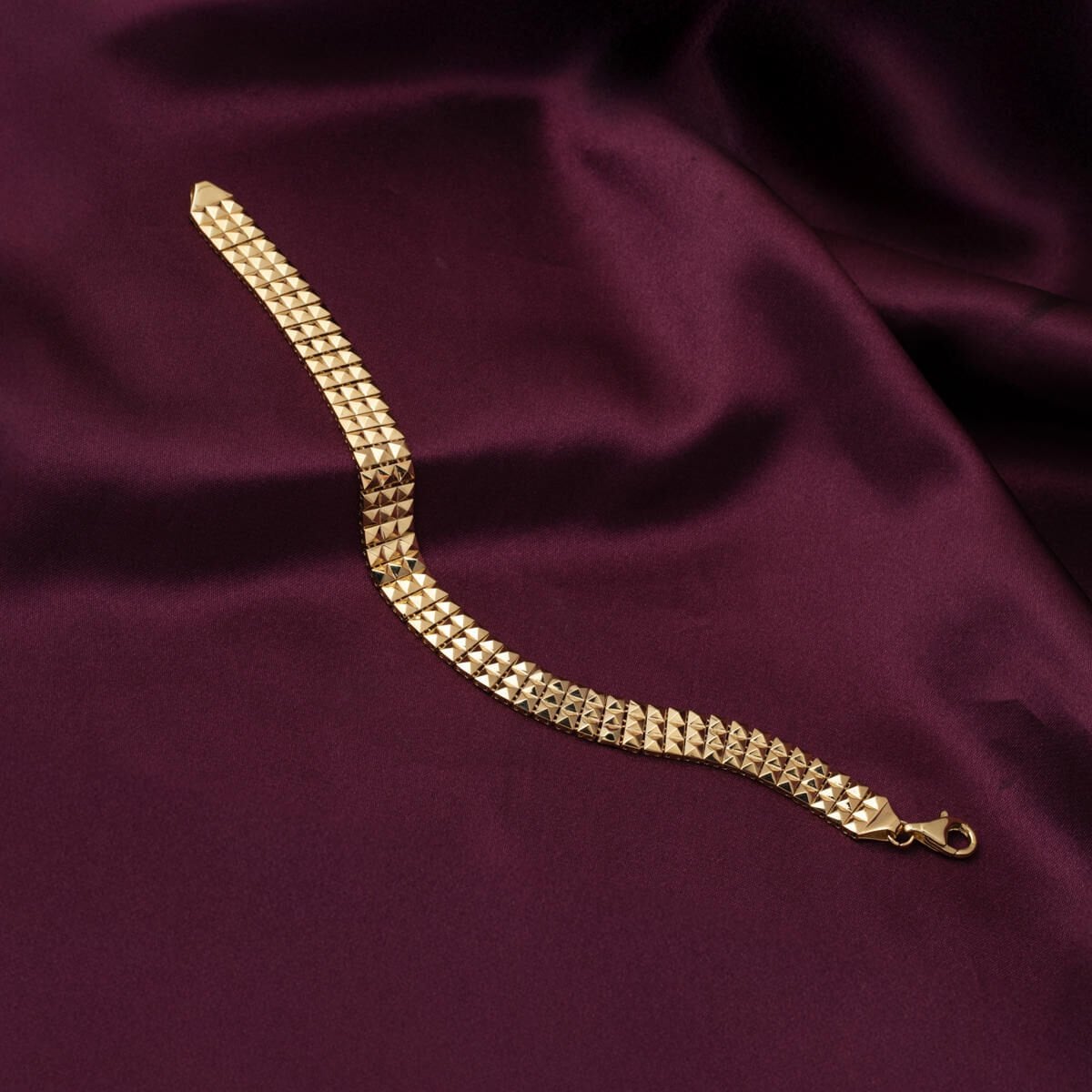 14K Yellow Gold Crystal Bracelet
