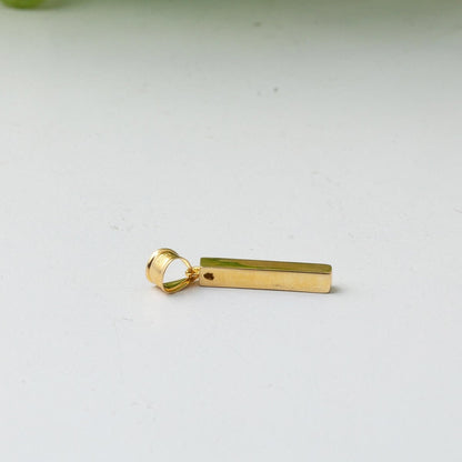 14K Yellow Gold Classic Initial I Necklace