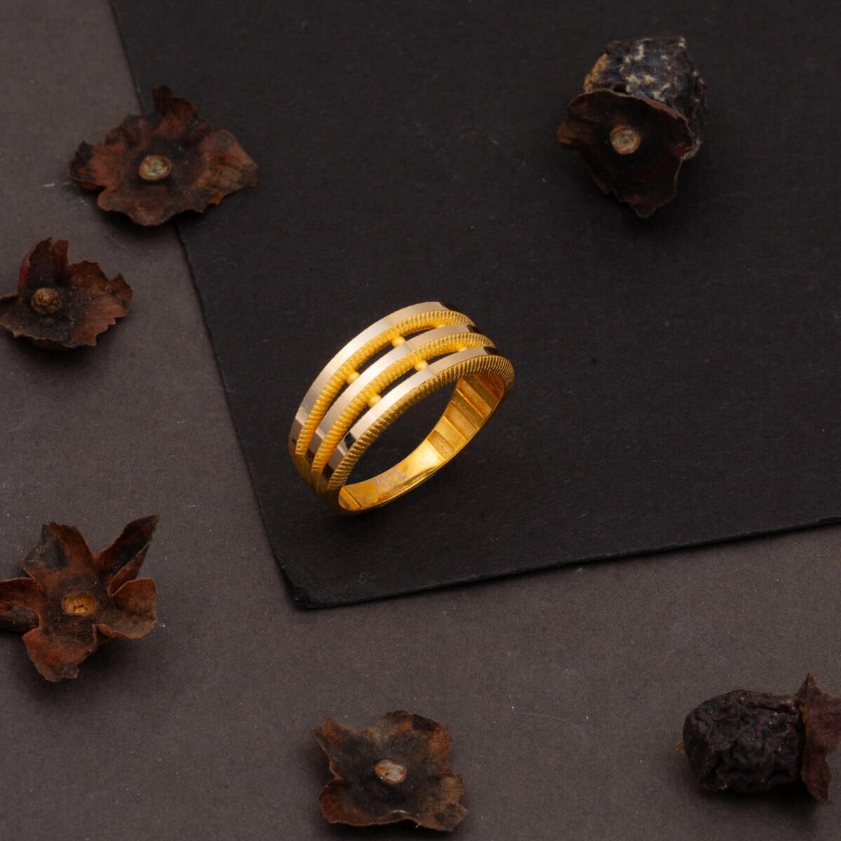 14K Yellow Gold 3-Piece Ajda Ring