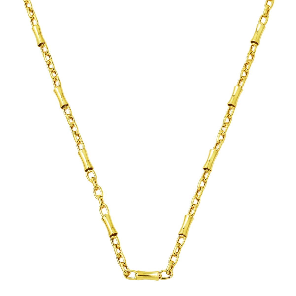 22K Yellow Gold Ottoman Tughra Stacked Necklace