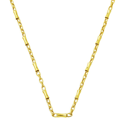 22K Yellow Gold Ottoman Tughra Stacked Necklace