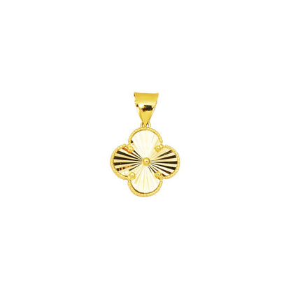 14K Yellow Gold Clover Medium Pendant