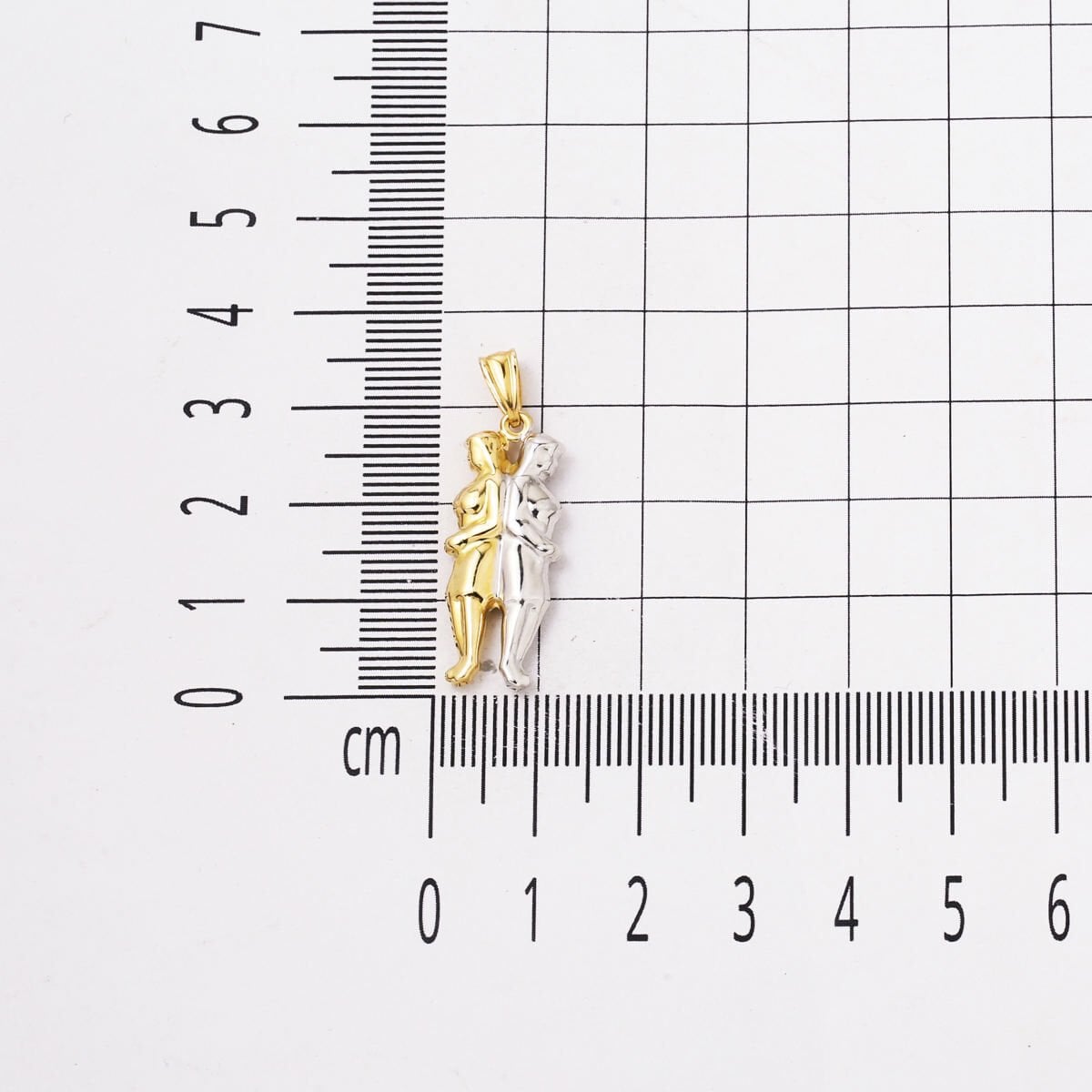 14K Yellow Gold Gemini Zodiac Necklace