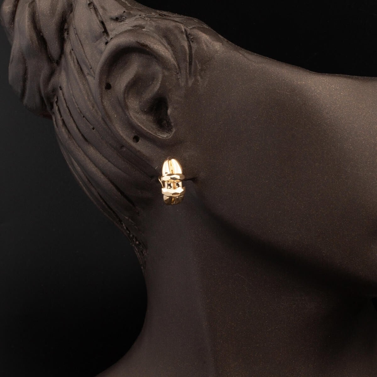 14K Yellow Gold Crystal Knot Jewelry Set