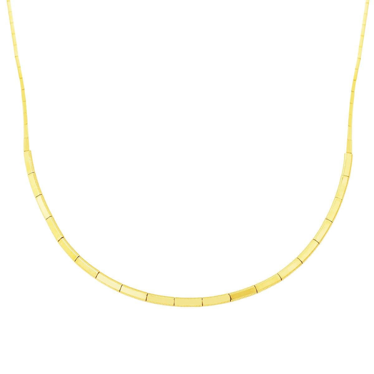 14K Yellow Gold Full Moon Ajda Necklace