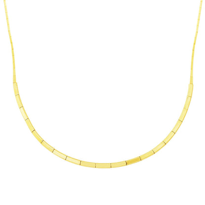 14K Yellow Gold Full Moon Ajda Necklace