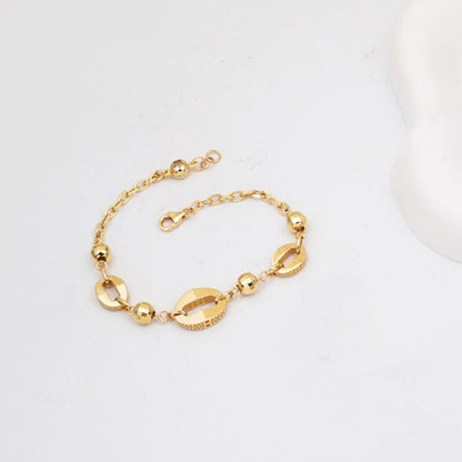 14K Yellow Gold Sparkle Chain Bracelet