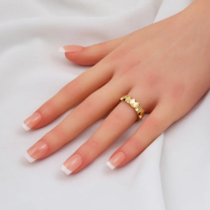 14K Yellow Gold Vector Ring