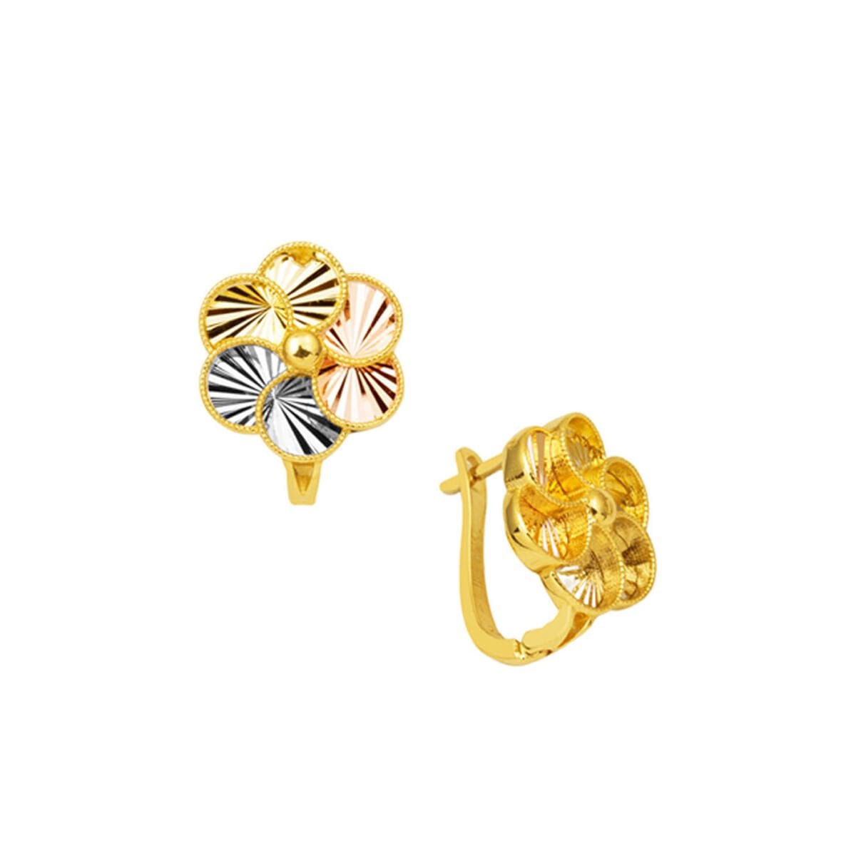 14K Yellow Gold Therapy Clip-On Earrings