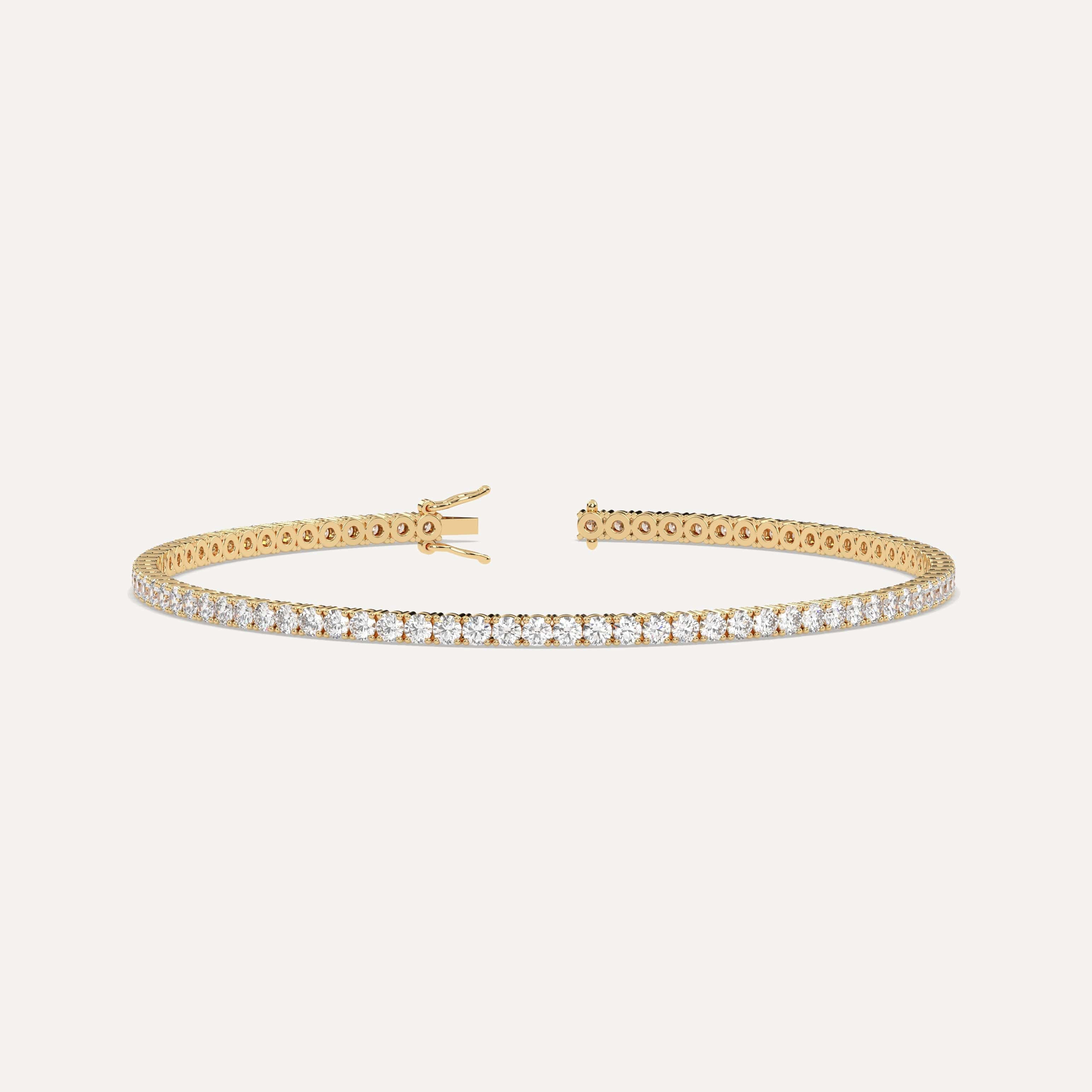 Diamond Tennis Anklet for Women | 14K Gold Natural Diamonds
