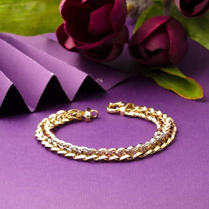 14K Yellow Gold 3 Colored Bracelet