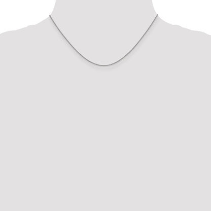 16 Inch 14K White Gold .9mm Box Chain Necklace