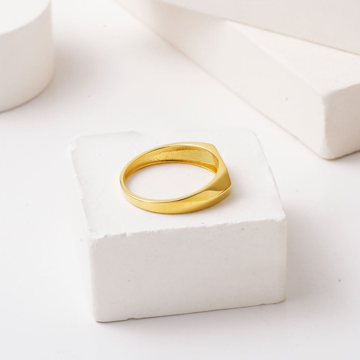 14K Yellow Gold Signet Ring