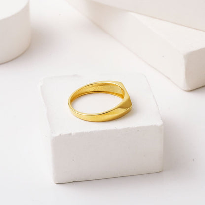 14K Yellow Gold Signet Ring