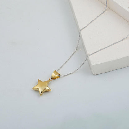14K Yellow Gold Star Pendant