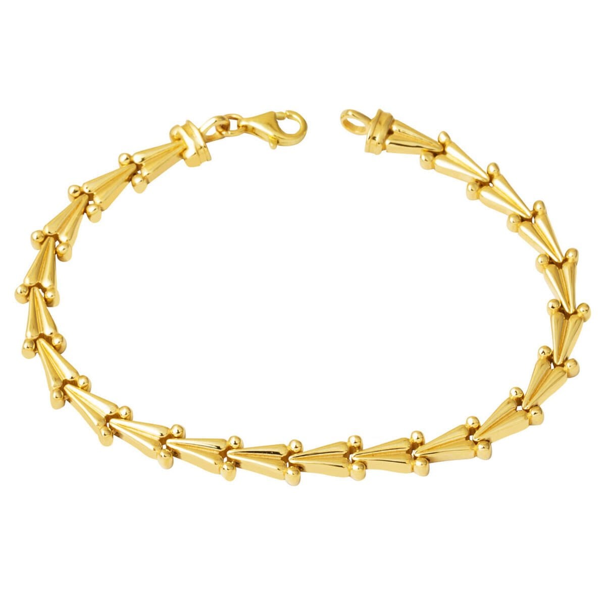 14K Yellow Gold River Modern Bracelet